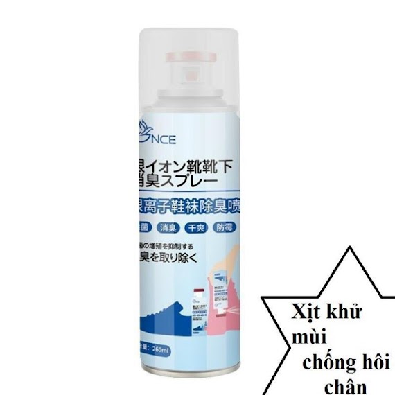 Chai Xịt Hôi Chân Nhật Bình Sịt Hôi Chân Khử Mùi Giày Công Nghệ Nano Bạc Mùi Dịu Nhẹ 260Ml Đánh Bay Mùi Hôi Giày Dép