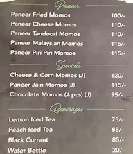 The Momo Panda menu 1