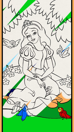 Princess Salon Coloring