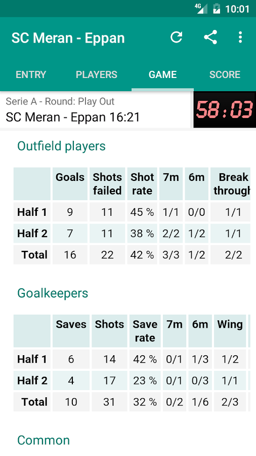 Handball Statistics - Android Apps on Google Play