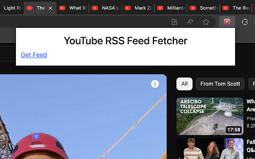 YouTube RSS Feed Fetcher