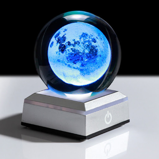 Title 3, Creative Luminous Galaxy Crystal Ball Desktop D...