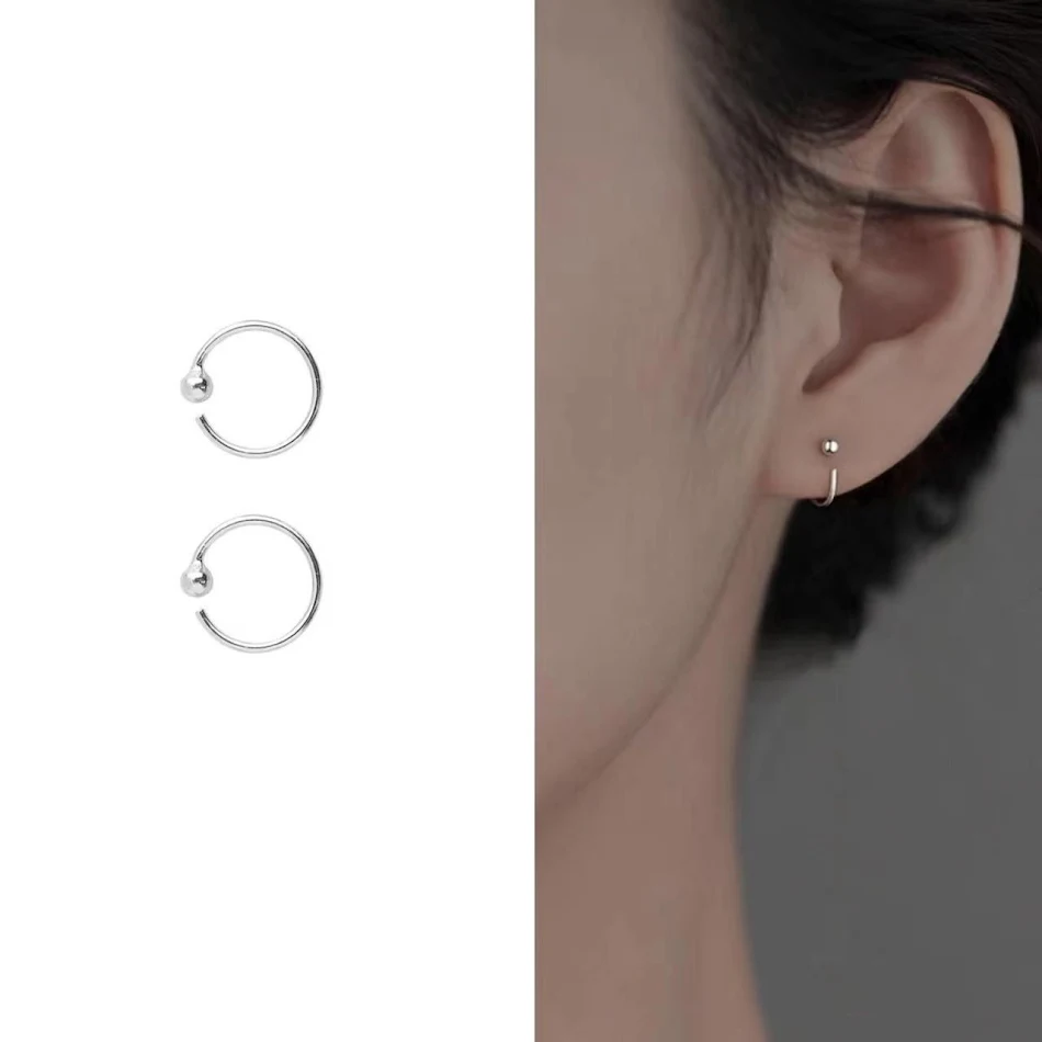 Eenvoudige oorclips van sterling zilver voor dames, gemakkelijk te dragen, elegant en comfortabel, perfect voor dagelijks gebruik.