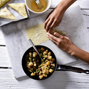 African Relish's five-spice potato samosas.