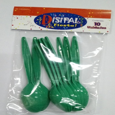 Cucharillas Disipal Verdes 10Und  