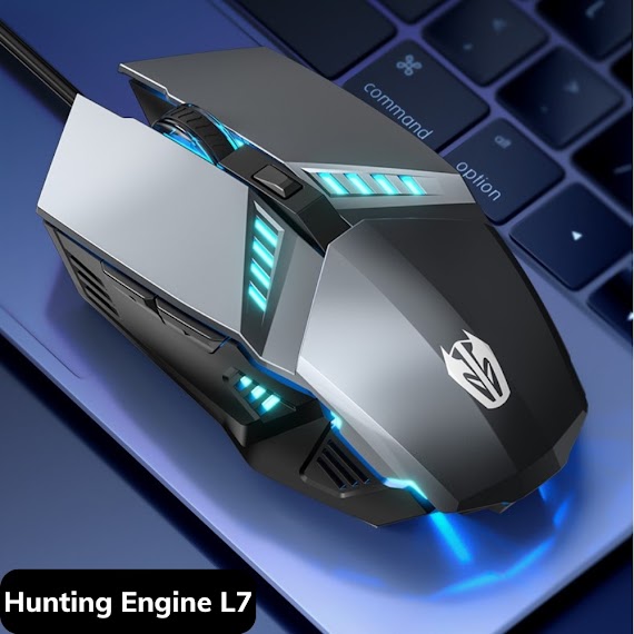 Chuột Gaming Chuột Cơ Máy Tính Hunting Engine L7 Led Rgb 3200 Dpi Kết Nối Có Dây