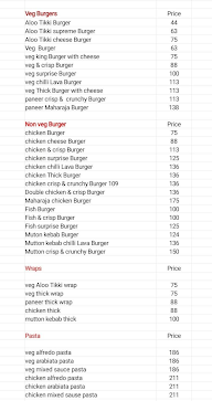 Smokehouse Burger menu 2