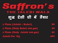 Saffron' S The Jalebi Wala menu 4