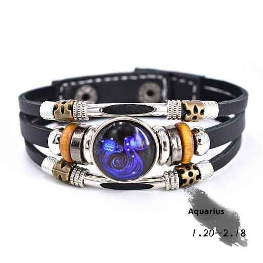 Title 2, Personalized Three-layer Woven Beads Leather Br...