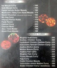 Golcondas Chef menu 3
