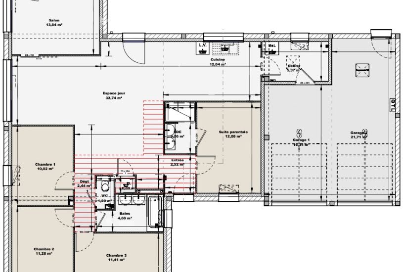  Vente Terrain + Maison - Terrain : 1 000m² - Maison : 124m² à Saint-André-de-Messei (61440) 