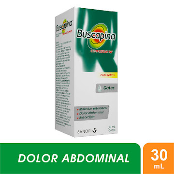 Buscapina Niños N-Butil Bromuro de Hioscina + Acetaminofen 2mg/100mg Frasco x 30 ml  