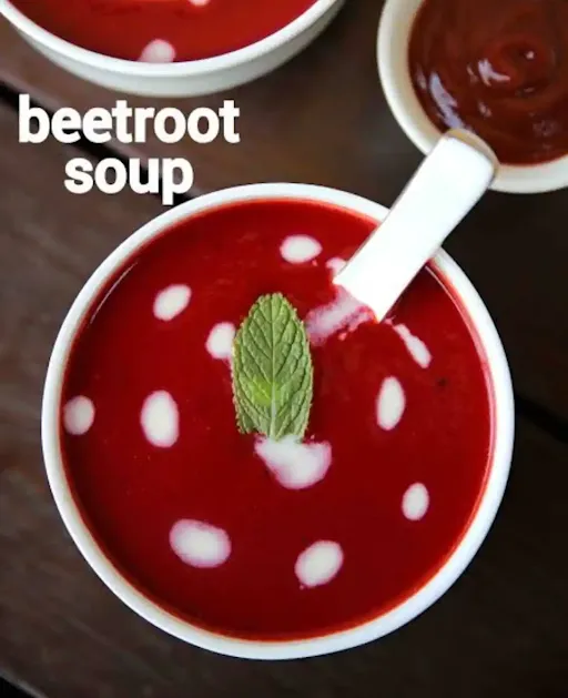 Crunchy Cream Of Beetroot Soup