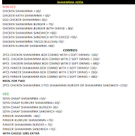 Shawarma Adda menu 1