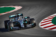 Lewis Hamilton testing the new 2019 Mercedes-AMG F1 W10 EQ Power+