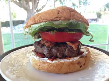 Chipotle Cream Cheese Bacon Burger