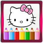 Cover Image of Unduh Coloring book for Kitty 2.3 APK