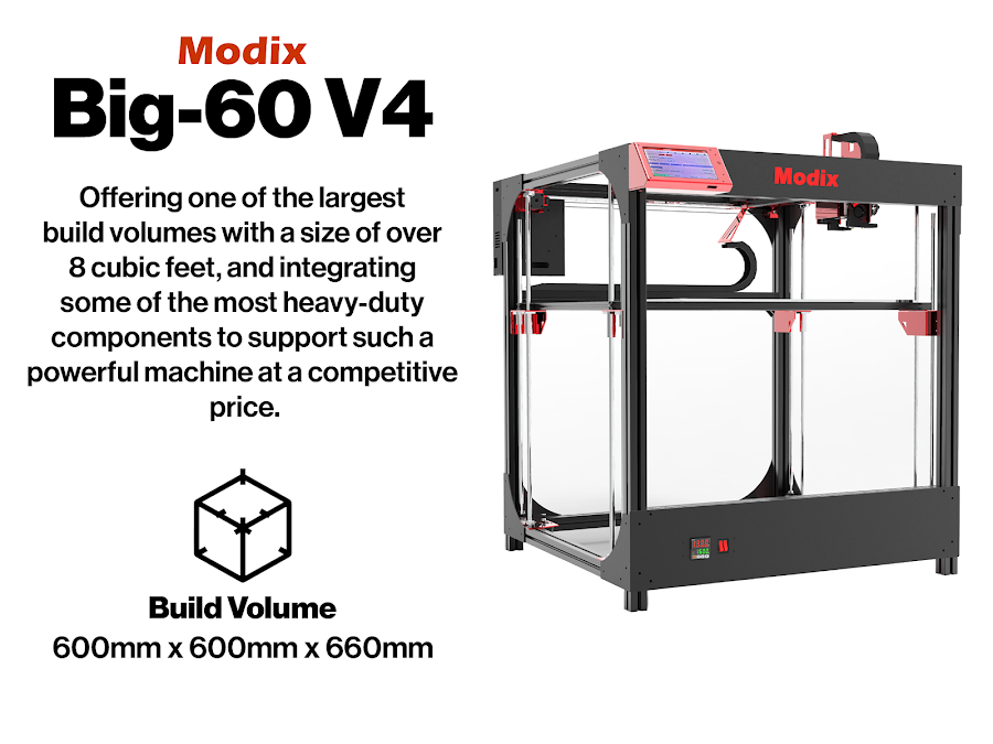 Modix BIG-60 V4 3D Printer Kit - Professional Bundle
