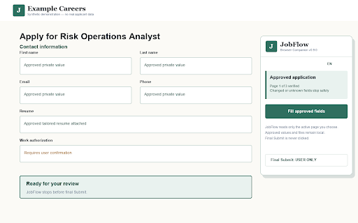 JobFlow Browser Companion screenshot 2