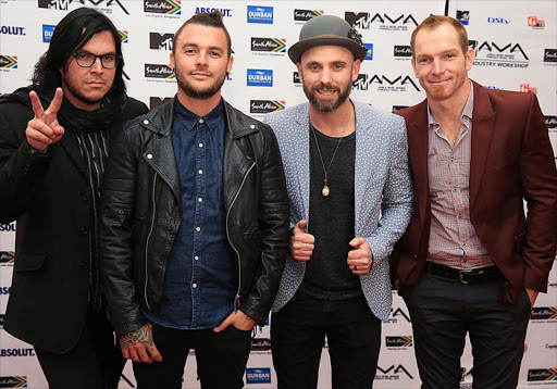 The Parlotones at the MTV Africa Music Awards in Durban. Photo: Thuli Dlamini