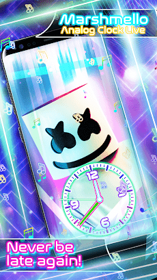 Marshmello アナログ時計 ライブ壁紙 Androidアプリ Applion