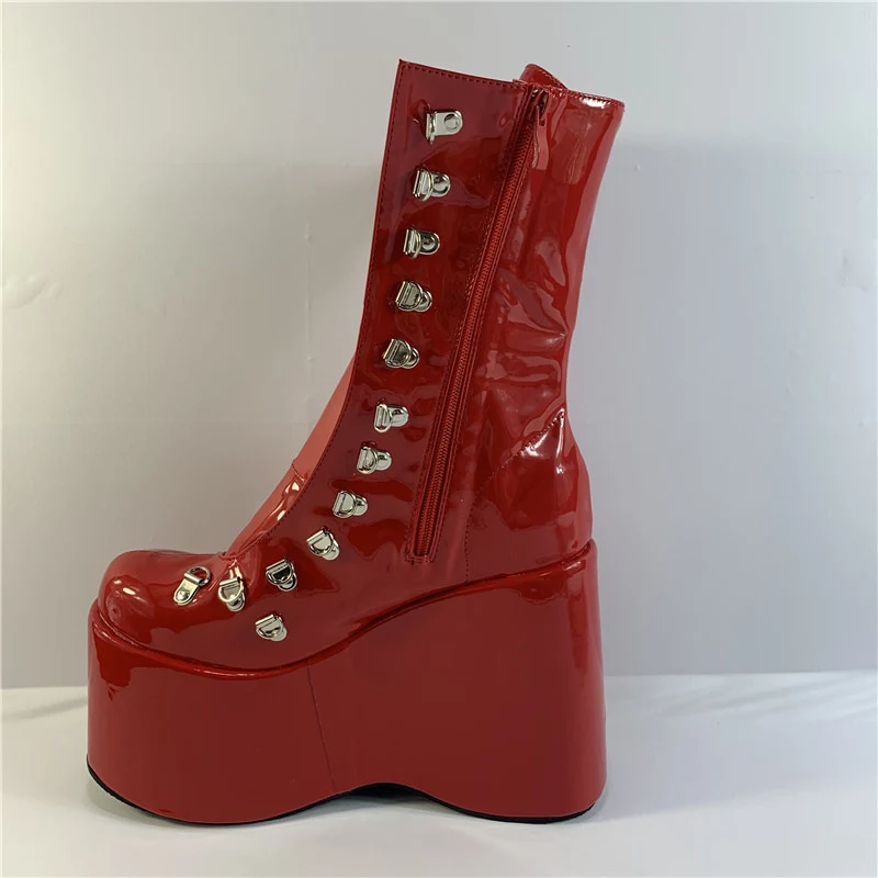 Sapatos casuais plataforma cano alto e baixo, perfeitos para uso diário, estilo moderno e confortável, versátil e com design único.