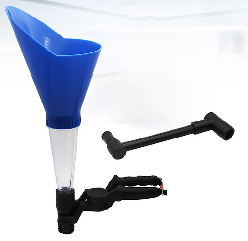 Title 3, Adjustable Interface Oil Filter Funnel for mess...