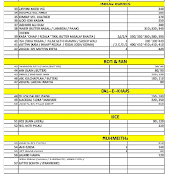 The Mughals menu 2