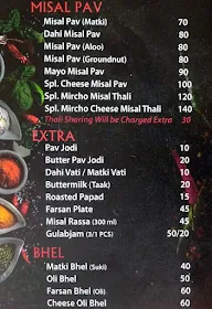 Mircho Misal menu 2