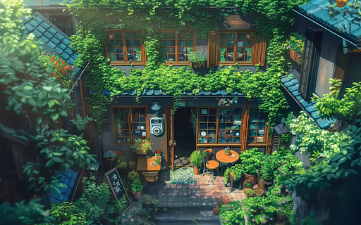 Ghibli Coffee Shop Live Wallpaper screenshot 1