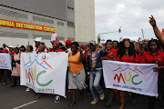 Informal traders and supporters marching to the City Hall in Durban on Friday to protest proposed regulations which they say will prevent many people from earning a living. 