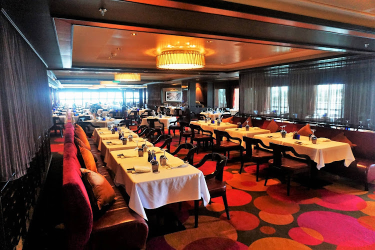 Steak is the main offering at Cagney's steakhouse ($30 per person) on Norwegian Getaway. 