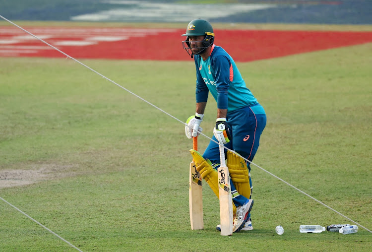 Australia's Glenn Maxwell during practice at Eden Gardens, Kolkata on November 14 2023. Picture: REUTERS/Andrew Boyers