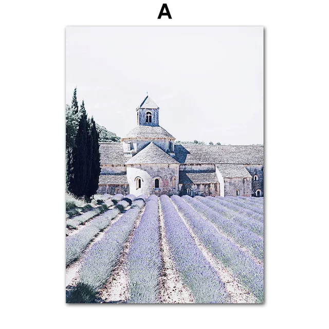 Title 12, Paarse bloemenveld lavendel fiets landschap pos...