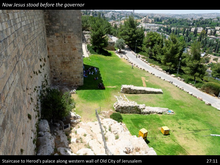 Staircase to Herod's place along western wall