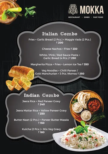 Mokka Cafe & Restaurant menu 