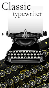 Classical Black Traditional Typewriter Theme(圖2)-速報App