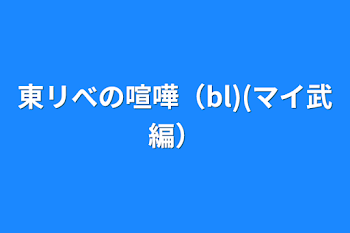 東リべの喧嘩（bl)(マイ武編）