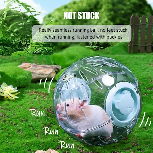 Hamster Ball Running Toys Breathable Hamster Wheel Silent Sports Ball Transparent Rat Wheel Large Space Rat Toys Pet Acc