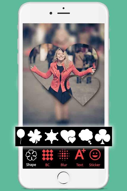 Android application Photo Shape Collage Mixer screenshort