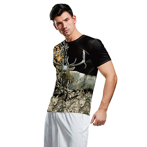 Title 4, Printed loose round neck short sleeves