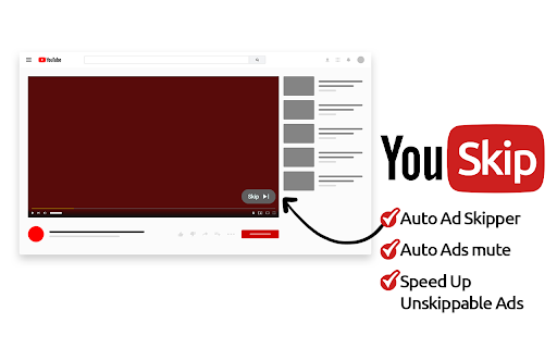 Youtube™ Ad Blocker Auto Skip - YouSkip™