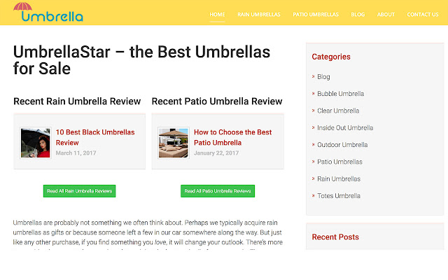 Umbrella Star chrome extension