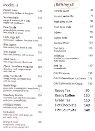 The Flavours Tea & Snacks menu 1