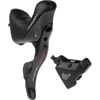 Campagnolo Super Record Ergopower Hydraulic Brake/Shift Lever and Caliper - Rear, 12-Speed, 140mm Flat Mount