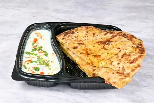 2 Aloo Paratha With Raita