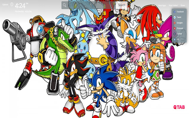 Sonic The Hedgehog Wallpapers Theme New Tab