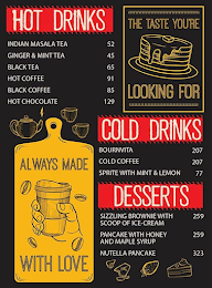 The Hunger Busters Cafe menu 1