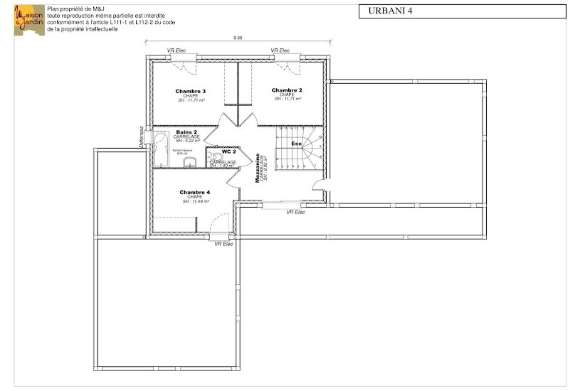  Vente Terrain + Maison - Terrain : 1 000m² - Maison : 117m² à Yssingeaux (43200) 