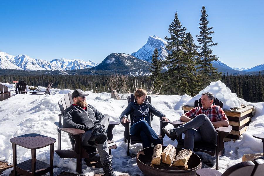 Firepit with a view at the Juniper Hotel & Bistro